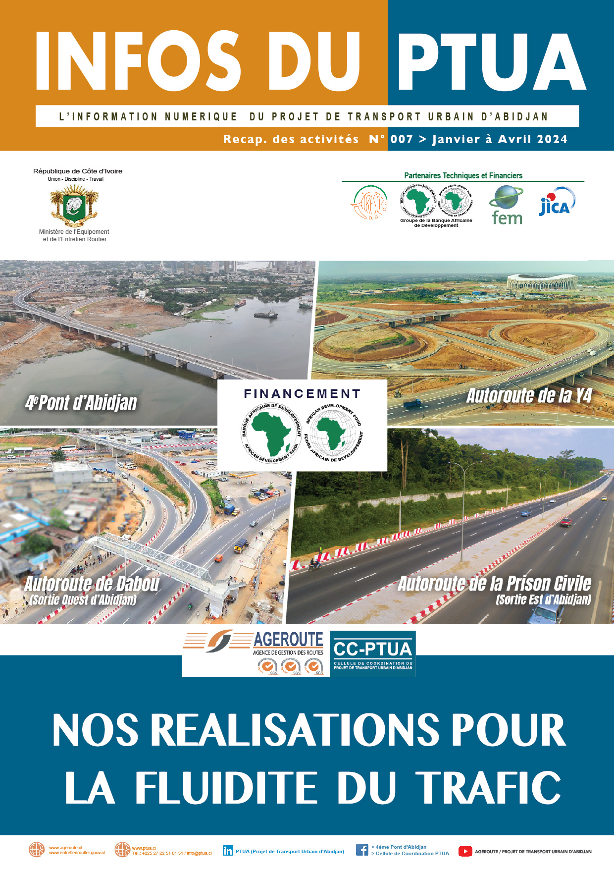 L’INFORMATION DU PROJET DE TRANSPORT URBAIN D’ABIDJAN N°007